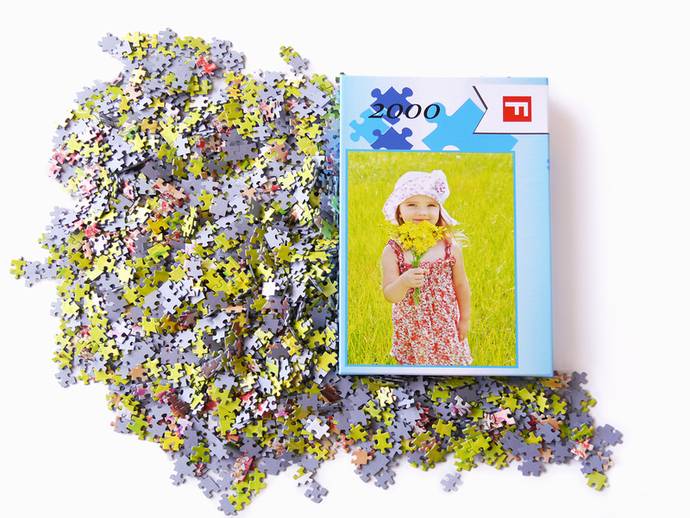 Fotopuzzel met 2000 puzzelstukjes en luxe doos